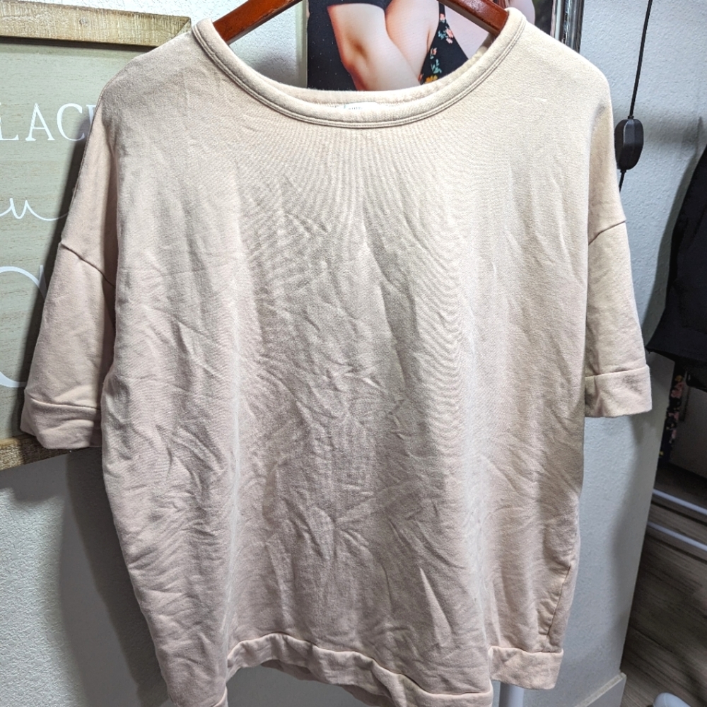 Short Sleeve Thick Blouse